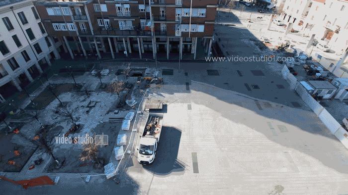 Video Time Lapse riqualificazione Piazza Lissone
